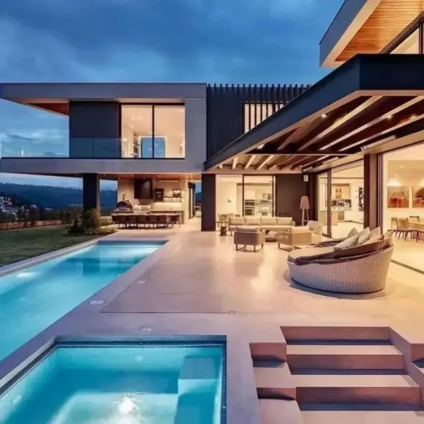 Luxury custom home with refined street appeal