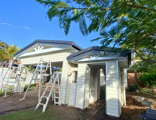 Contemporary custom-built home exterior
